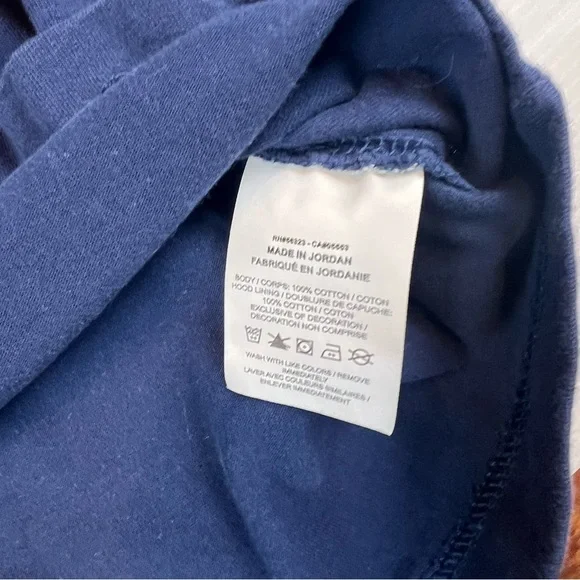 Nike Sportswear Club Mid-Navy Jersey Pullover Hoodie, Size XL - Picture 5 of 13